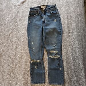 Abercrombie & Fitch Light Blue Distressed Jeans